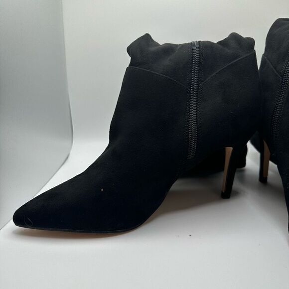 CUSHIONAIRE Women's scrunch heel boot with +Memory Foam 8.5 WIDE BLACK - Picture 7 of 7